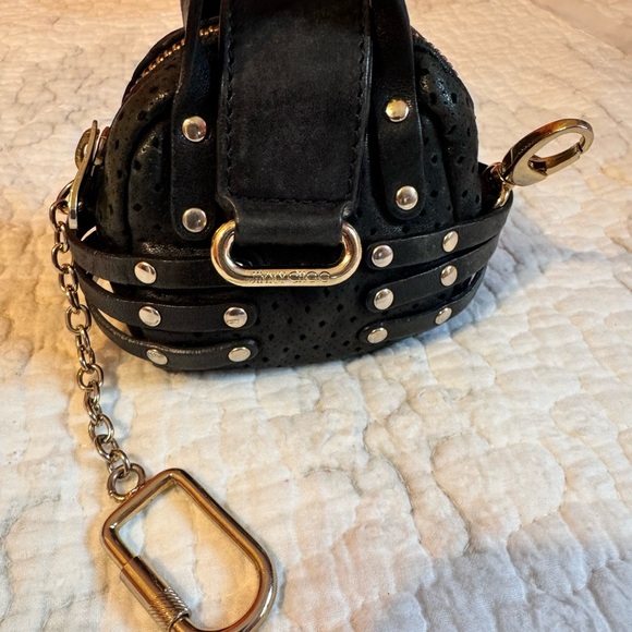 Jimmy Choo Black Mini Bag with Gold Accents - Picture 8 of 17
